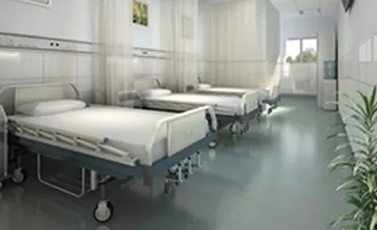 Linho de hospital etiquetado eletronicamente para impedir perdas